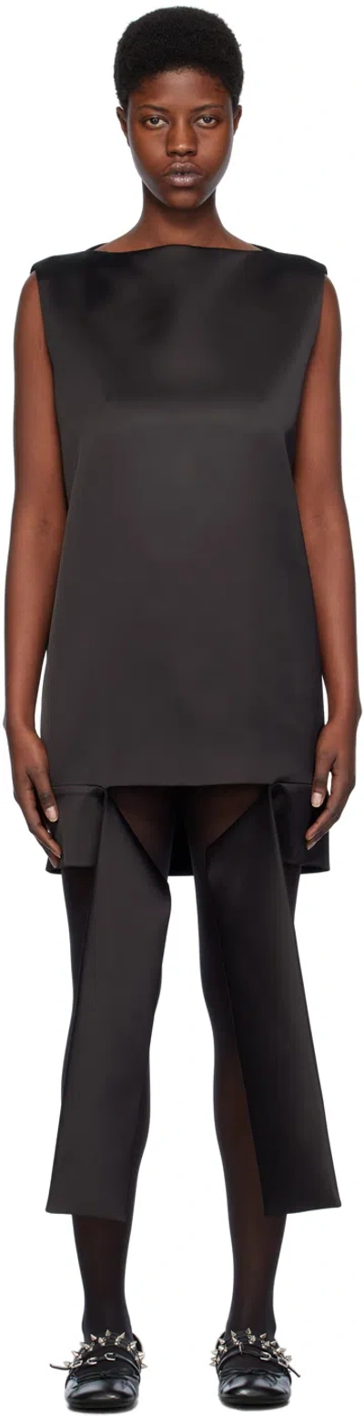 We11 Done Black Strap Minidress