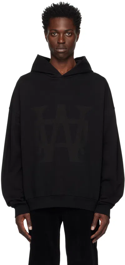 We11 Done Black Symbol Hoodie