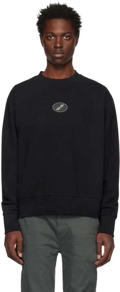 We11 Done Black Symbol Wappen Sweatshirt