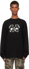 We11 Done Black Teddy Twins T-shirt In Black