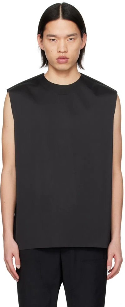 We11 Done Black Tie Embossed Tank Top