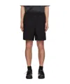 We11 Done Black Track Shorts In Black