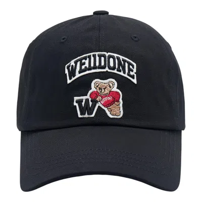 We11 Done Black Varsity Logo Cap