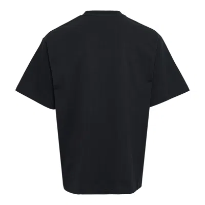 We11 Done Black Rhinestoned Se11done Logo Tee In Burgundy