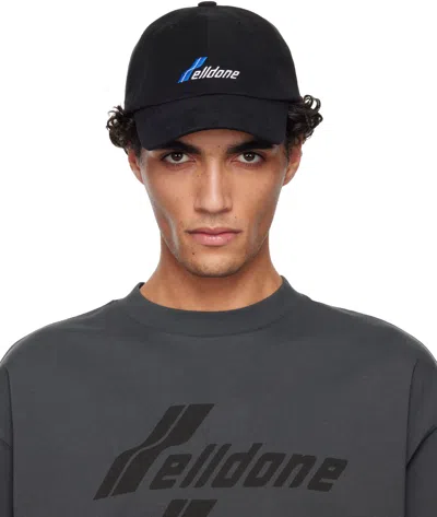 We11 Done Black Wd Logo Cap