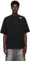 We11 Done Logo-print Oversized T-shirt In Black