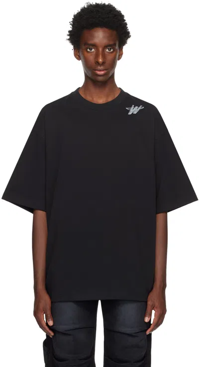 We11 Done Black 'wd' T-shirt