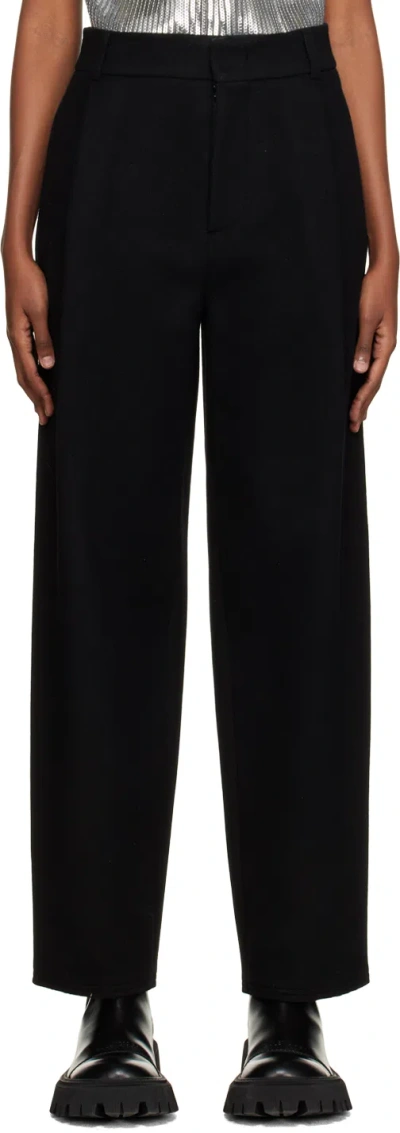 We11 Done Black Wide Fit Trousers