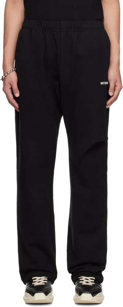 We11 Done Black Wide Jogger Sweatpants