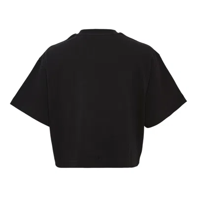 We11 Done Black Womens Crayon Logo T-shirt