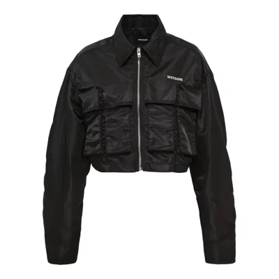 We11 Done Black Womens Nylon Pocket Jacket