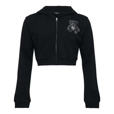 We11 Done Black Womens Teddy Bear Slimfit Sweater