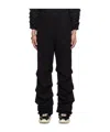 We11 Done Black Wrinkled Straight Jogger Sweatpants In Black