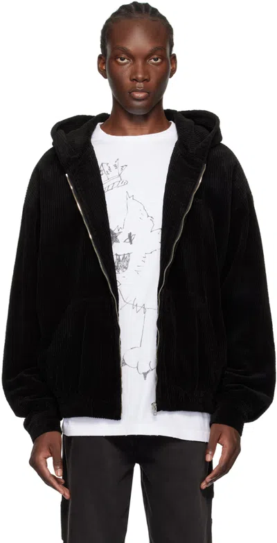 We11 Done Black Zip Hoodie