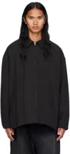 We11 Done Black Zip Jacket In Black