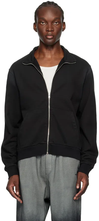 We11 Done Black Zip Sweater