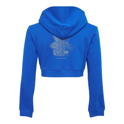 We11 Done Blue Womens Teddy Bear Slimfit Sweater