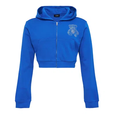 We11 Done Blue Womens Teddy Bear Slimfit Sweater