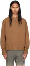 We11 Done Brown Chunky Sweater In Brown