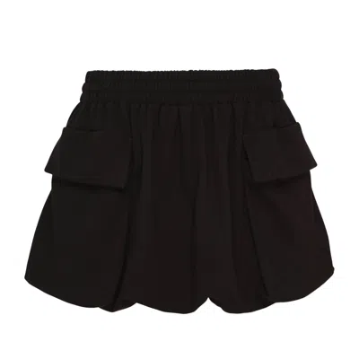 We11 Done Bubble Jersey Mini Skirt In Black