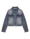 We11 Done Button-fastening Denim Jacket In Blue
