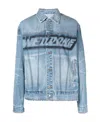 We11 Done Button-fastening Denim Jacket In Blue