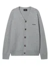 We11 Done Buttoned Cardigan In Gray