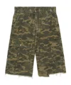 We11 Done Camouflage-print Cargo Shorts In Metallic