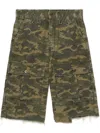 We11 Done Camouflage-print Cargo Shorts In Green