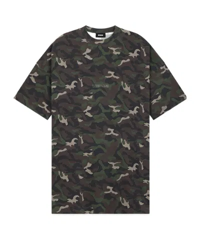 We11 Done Camouflage Printed T-shirt In Black