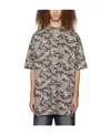We11 Done Camouflage Printed T-shirt In Gray