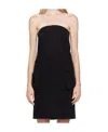 We11 Done Cargo Denim Dress In Black