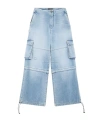 We11 Done Cargo Jeans In Blue