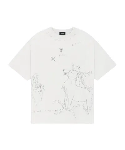 We11 Done Cartoon Cartoon Printed T-shirt In White