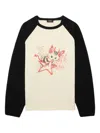 We11 Done Cat-print Raglan-sleeve Sweater In Neutral