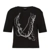 We11 Done Chain Print T-shirt In Black