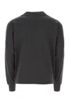 We11 Done Charcoal Cotton T-shirt In Charcoal