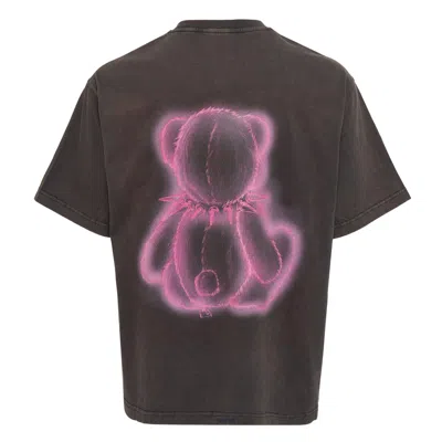 We11 Done Charcoal Teddy T-shirt In Brown
