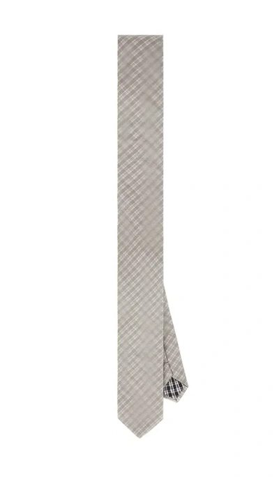 We11 Done Check 2 Layered Tie In Gray