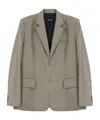 We11 Done Checked Pattern Blazer In Nude