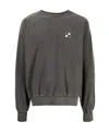 We11 Done Chest Logo-patch Sweatshirt In Black