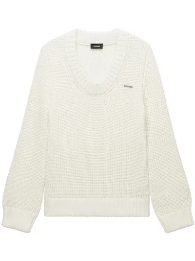 We11 Done Chunky-knit Jumper In White