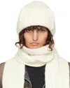 We11 Done Chunky Muffler In White