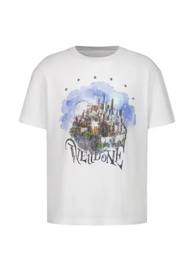 We11 Done City-graphic Regular-fit T-shirt In White