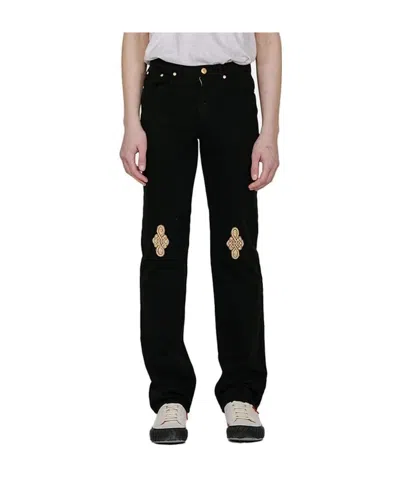 We11 Done Cloth Straight Jeans In Black