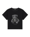 We11 Done Womens Bear-print Short-sleeves Cotton-jersey T-shirt Black In Black
