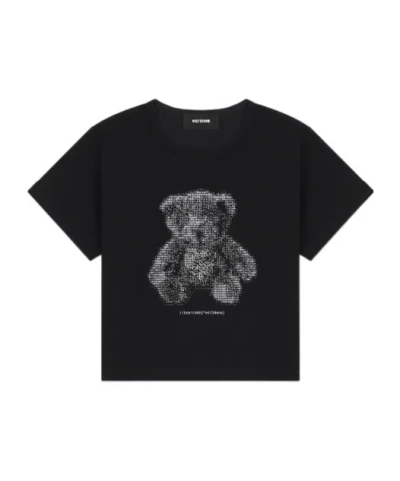 WE11 DONE TEDDY-PRINT T-SHIRT