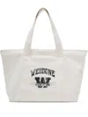 We11 Done Collegiate-logo Tote Bag In White