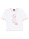 We11 Done Colorful Teddy Ringer T-shirt In White