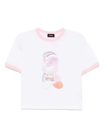 We11 Done Colorful Teddy Ringer T-shirt In White